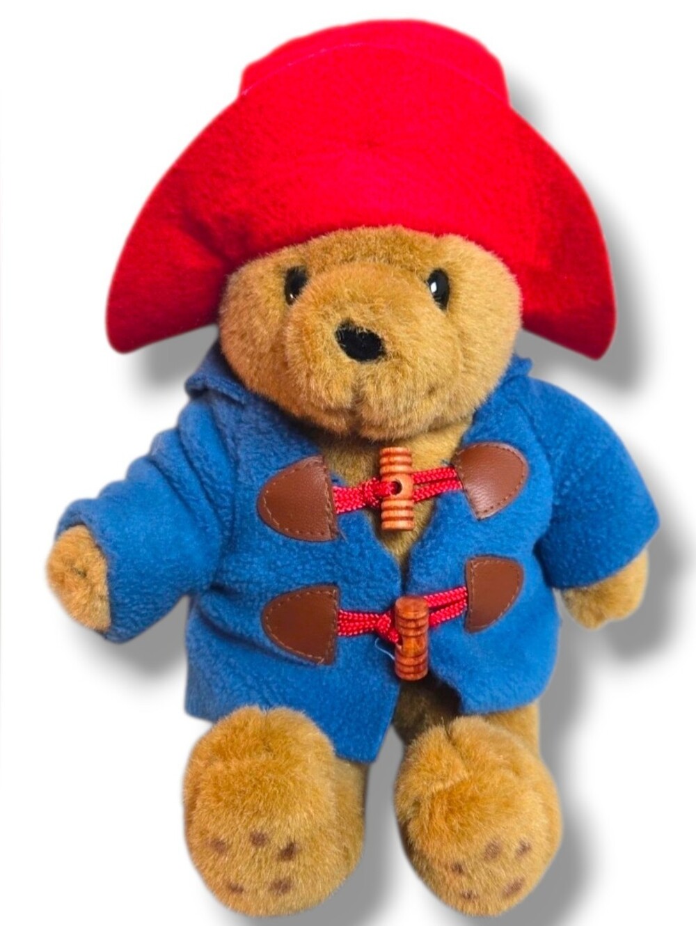 Paddington Bear Plush 12” Classic Blue Coat Red Hat Rainbow Designs Collectible